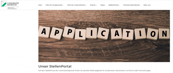 Uni Bayreuth (Career Service - Stellenportal) - Praktikanten