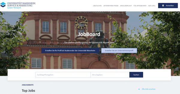 Uni Mannheim (Career Service - Jobboard) - Studenten