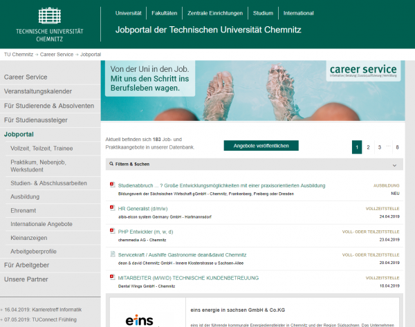 TU Chemnitz (Career Service) - Studenten
