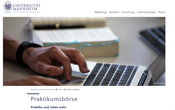 Uni Mannheim (Fachbereich Jura) (IQB) - Studenten