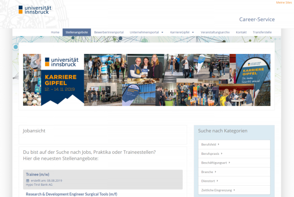 Uni Innsbruck - Career Service
