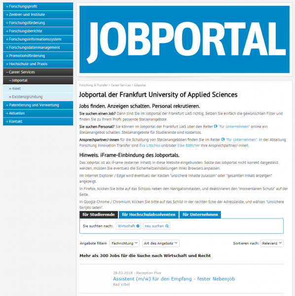 FH Frankfurt/Main (IQB) - Studenten