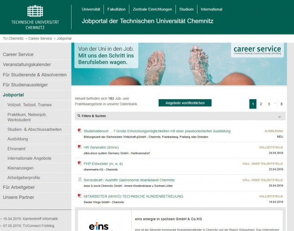 TU Chemnitz - Career Service