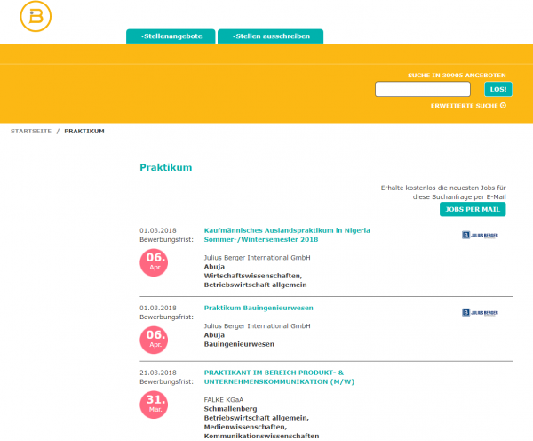HS Bremen (Berufsstart) - Studenten