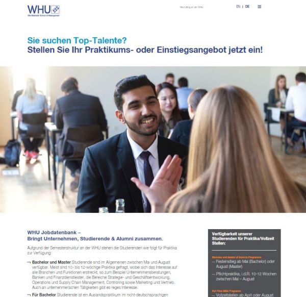 WHU Vallendar/Düsseldorf - Career Center