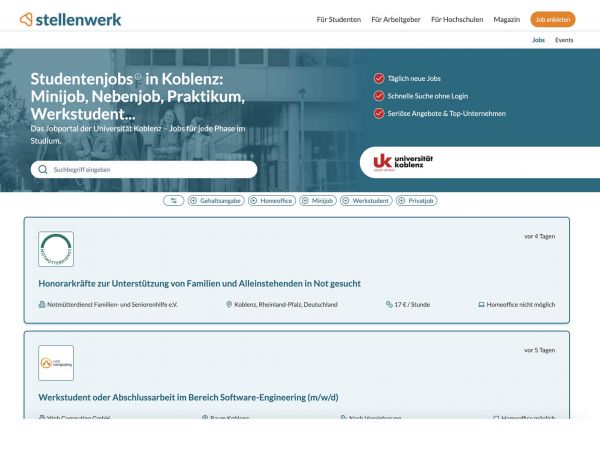 Uni Koblenz (Stellenwerk)