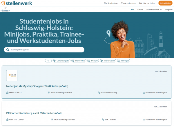 Studentenwerk Schleswig-Holstein (Stellenwerk) - Studenten