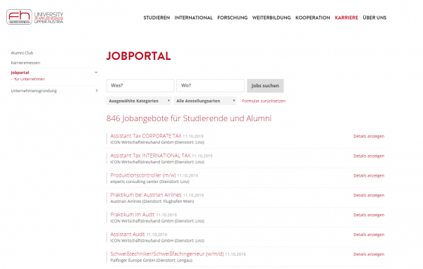 FH Oberösterreich (Jobs & Career)