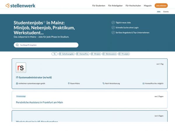 Mainz (Stellenwerk) - Studenten