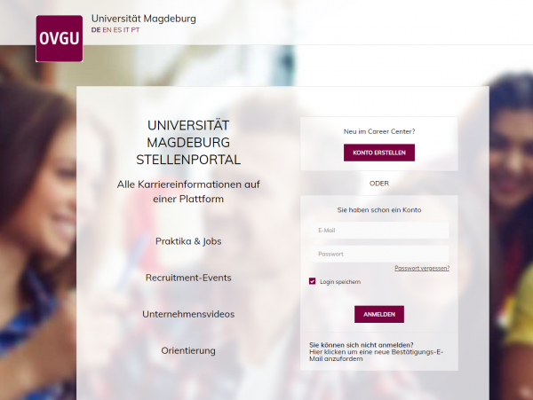 Uni Magdeburg (Career Service) - Praktikanten