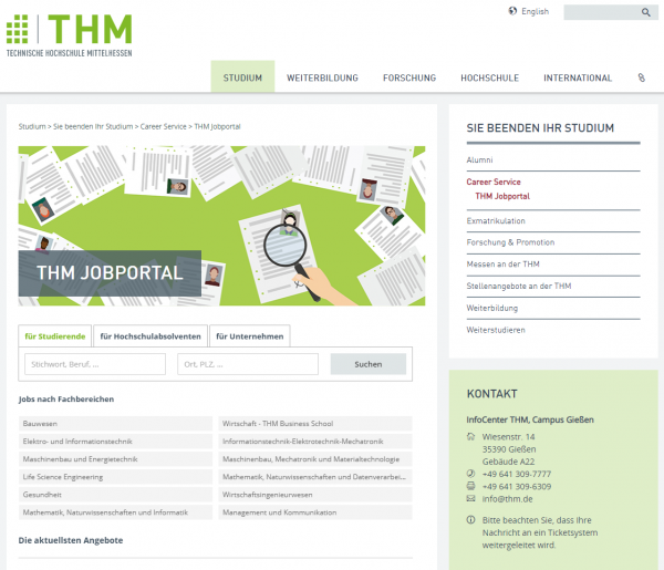 TH Mittelhessen (IQB) - Praktikanten