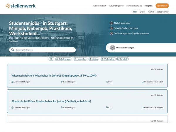 Uni Stuttgart (Stellenwerk)