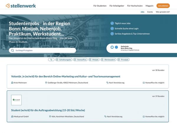 HS Bonn-Rhein-Sieg (Stellenwerk) - Studenten