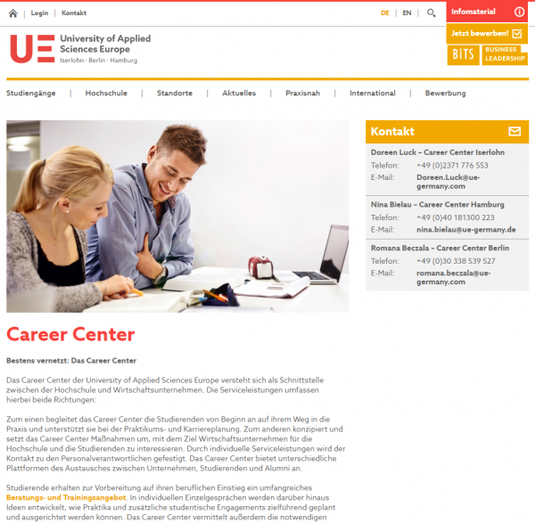 BiTS Iserlohn (Career Service) - Studenten