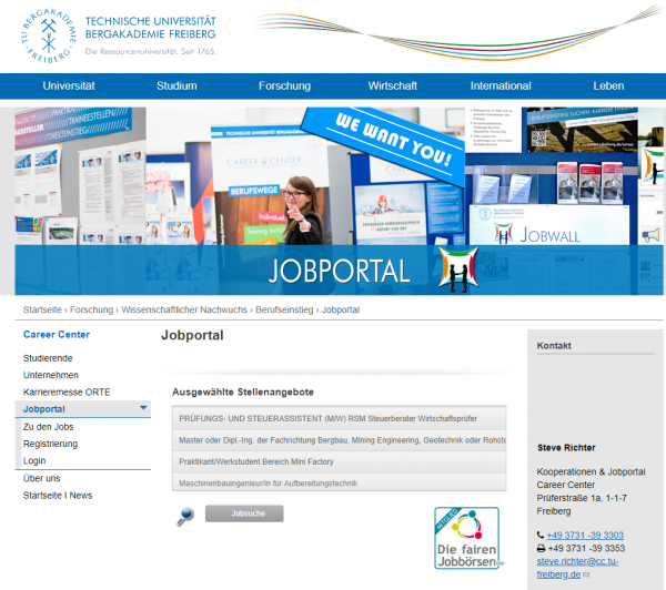 TU Freiberg (Career Center) - Studenten