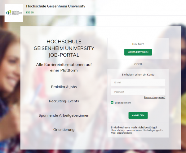 HS Geisenheim (Career Service) - Praktikanten