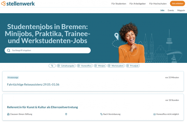 Jobportal Bremen (Stellenwerk) - Studenten