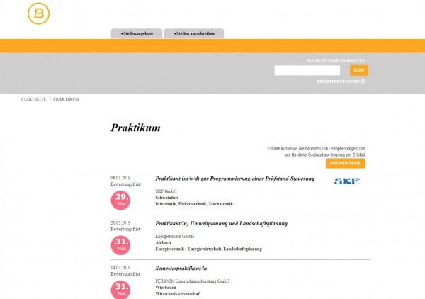 HS Pforzheim - Berufsstart