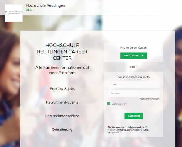 HS Reutlingen (Career Service) - Studenten