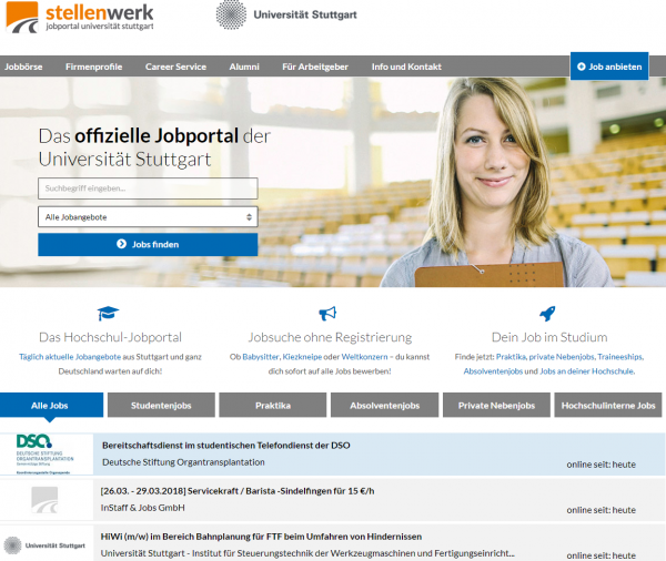 Uni Stuttgart (Stellenwerk) - Studenten