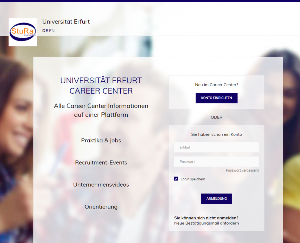 Uni Erfurt (Career Center) - Praktikanten