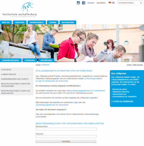 TH Aschaffenburg (Career Service) - Studenten