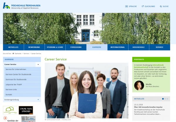 HS Nordhausen (Career Service) - Praktikanten