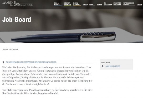 Mannheim Business School - Career Center
