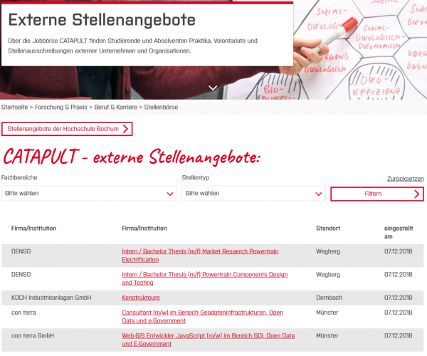 HS Bochum (Career Service) - Studenten