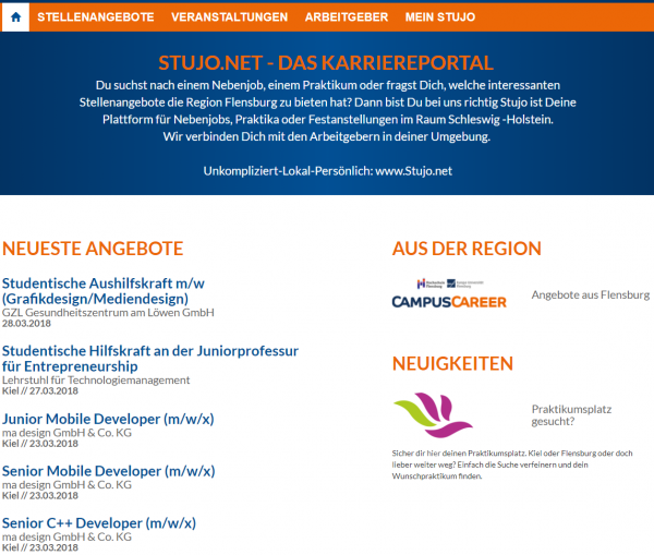 FH Flensburg (Campus Career- Stujo-net) - Studenten