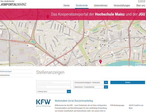 Uni Mainz (Career Service) - Studenten