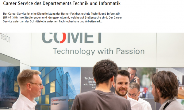 FH Bern (Fachbereich Technik und Informatik) (Career Service) - Studenten