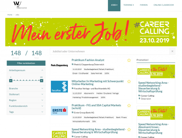 WU Wien - Career Center