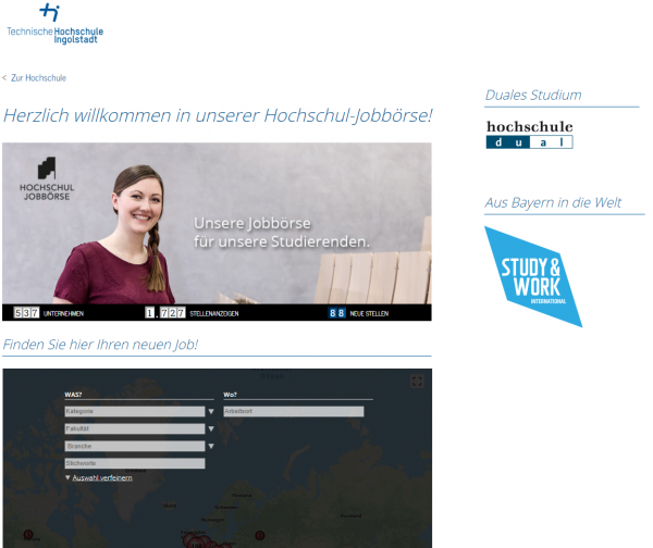 TH Ingolstadt (Hochschul-Jobbörse) - Studenten