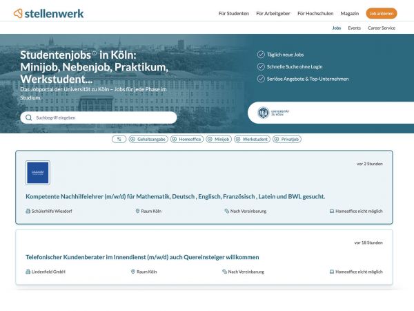Uni Köln (Stellenwerk) - Studenten