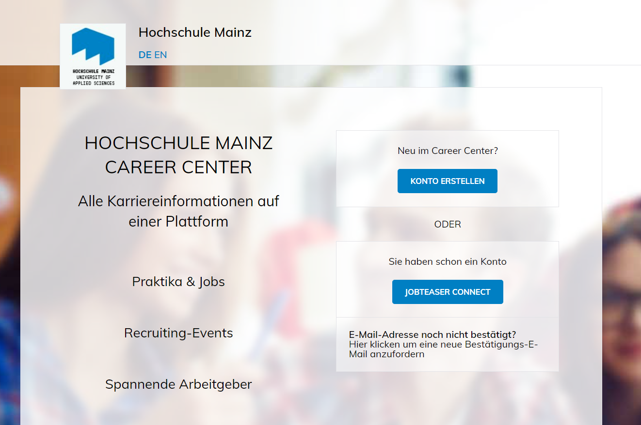 HS Mainz (Career Service) - Jobbörse | PERSONALCOM MEDIA GmbH