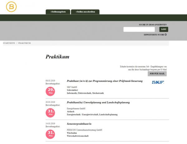 Uni Mainz (ausgewählte Fachbereiche) - Studenten