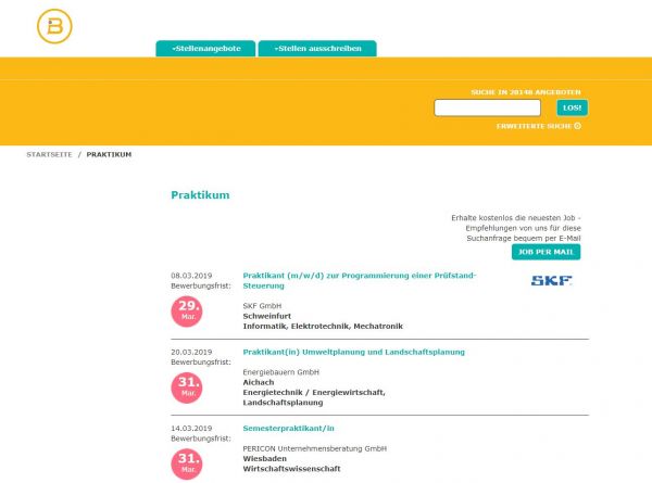 Uni Erfurt - Berufsstart