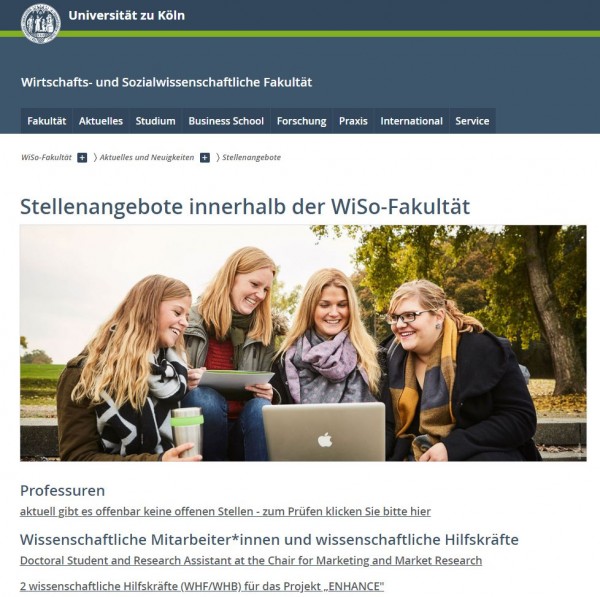 Uni Köln - WiSo-Career Service