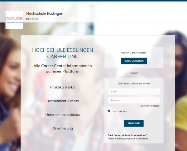 HS Esslingen (Career Center) - Praktikanten