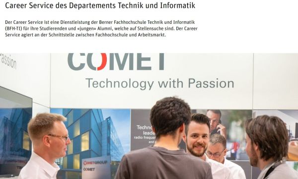 FH Bern (Fachbereich Technik und Informatik) - Career Service