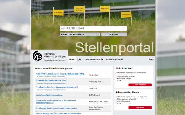 HS Albstadt-Sigmaringen (Career Center) - Praktikanten