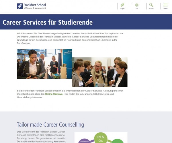 School of Finance & Management Frankfurt - Career Service